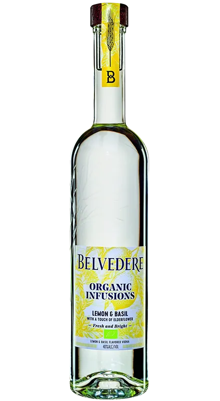 Belvedere Organic Infusions Lemon & Basil 0.7L